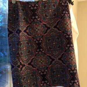 Geometric Pencil Skirt